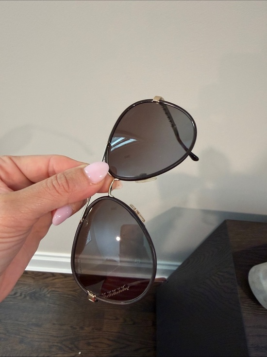 CHANEL Aviator Sunglasses in Silver with Dark Gradient Lenses main image 5